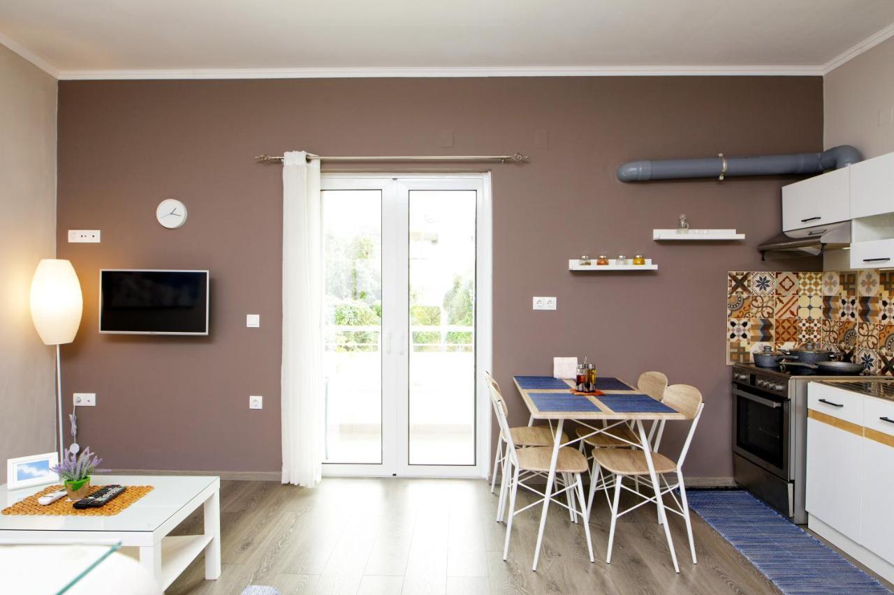 Maria'S Modern Studio 5Min From Beach Souda Exterior foto