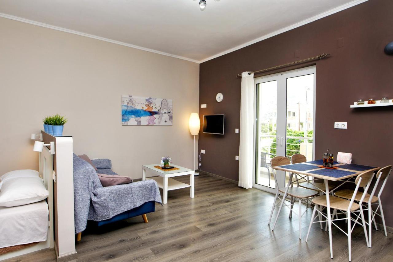 Maria'S Modern Studio 5Min From Beach Souda Exterior foto