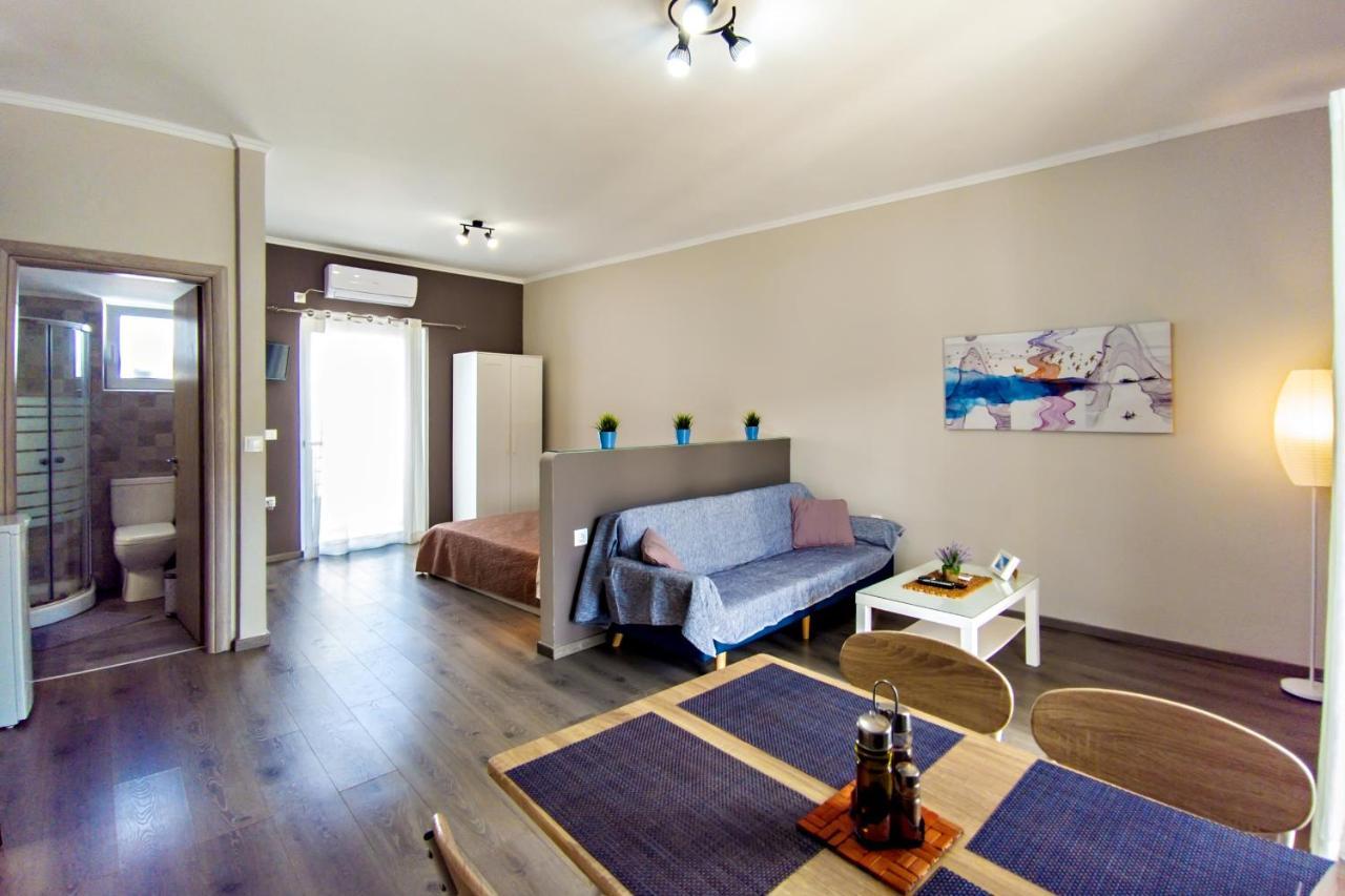 Maria'S Modern Studio 5Min From Beach Souda Exterior foto